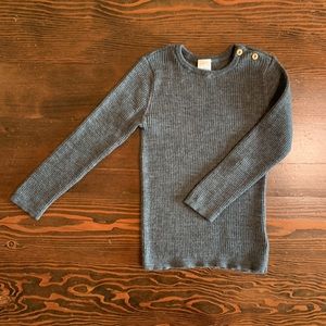 H&M Fantastic 100% Merino Wool Heather Grey Sweater Size 2T 3T